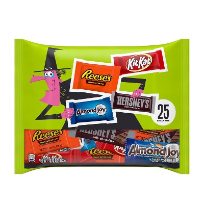 HERSHEY'S Chocolate Assorted Halloween Candy Snack Size - 13.13oz/25pc