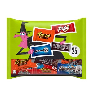 HERSHEY'S Chocolate Assorted Halloween Candy Snack Size - 13.13oz/25pc - 1 of 4
