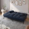 FENCY Modern Fabric Loveseat Futon Couch with Pullout Bed - image 3 of 4