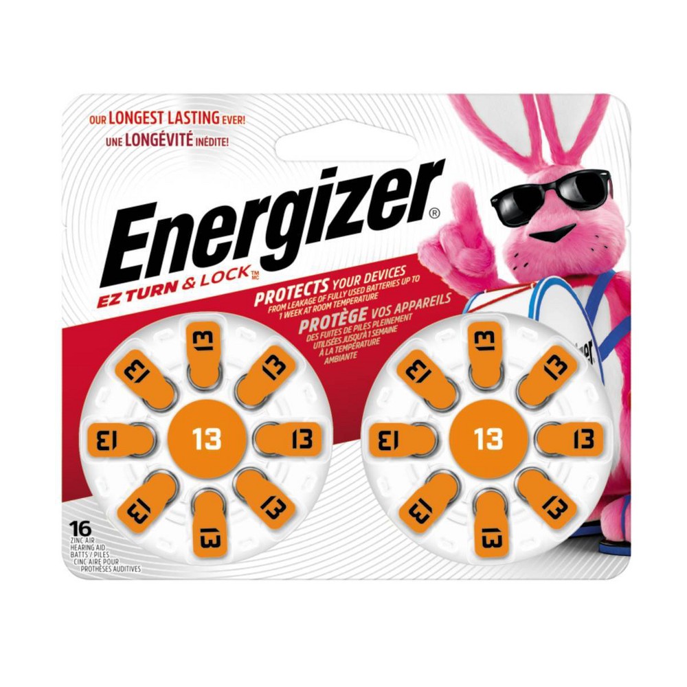 UPC 039800102874 Energizer Hearing Aid Batteries Size 13, 16 Pack