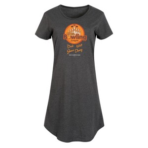 Women's - The Big Lebowski - Southern California Bowling League Graphic T-shirt Dress - 1 of 4