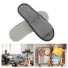 Unique Bargains Open-Toe Linen Slippers Disposable Slippers 1 Pair - 4 of 4