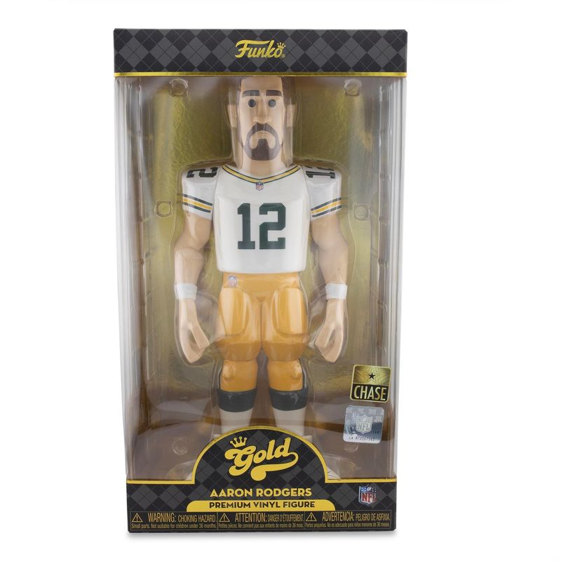 Funko Green Bay Packers NFL Funko Gold 12 Inch Vinyl Figure | Aaron Rodgers CHASE, 5 of 7