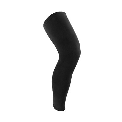 Unique Bargains Sport Elastic Leg Knee Long Sleeve Support Protector Brace Guard Black XL Size