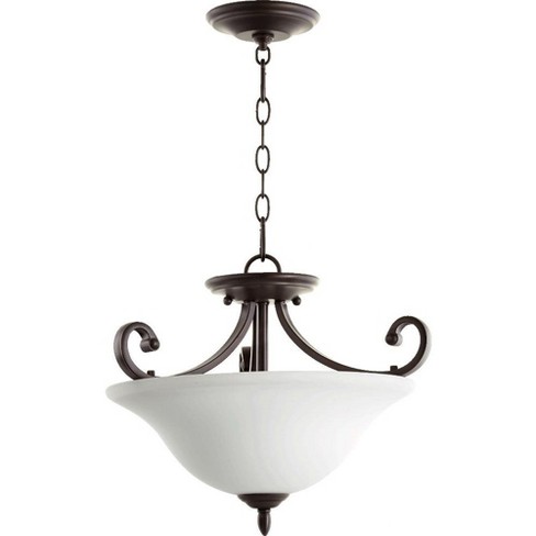 Quorum Lighting Bryant 3-Light Pendant, Oiled Bronze, 17.5 Width, 16.5 Height - image 1 of 1