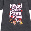 Girls' - Paw Patrol - Head Over Paws For You Graphic Short Sleeve Fleece Dress - 2 of 4