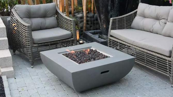 Westport 34&#34; Natural Gas Fire Pit Outdoor Backyard Patio Heater - Elementi, 2 of 7, play video