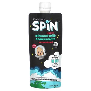 Wilderness Poets SPiN, Organic Almond Milk Concentrate (Unsweetened) - 14 Servings - Make Almond Milk or Non-Dairy Creamer for Coffee, Tea, Lattes, - 1 of 2