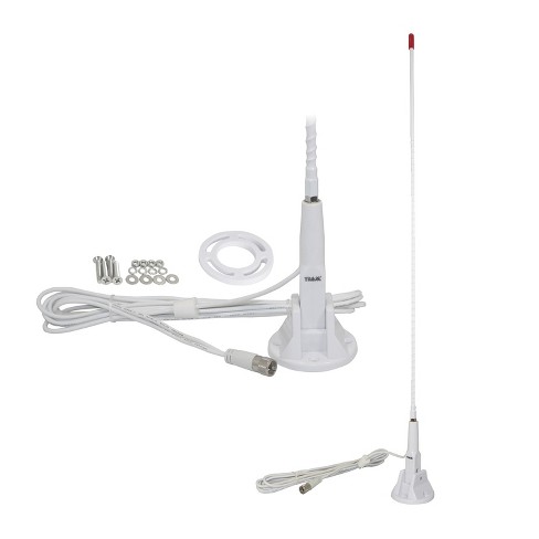Tram® Marine CB 3-Foot Fiberglass Antenna with RG58 Cable and PL-259  Connector.