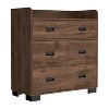 CAVINAS 5 Drawers Dresser Closet Organizers and Storage Chests of Drawers with Superior Top Tall Dresser for Bedroom, Living Room, Hallway - 4 of 4