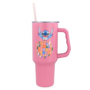 Silver Buffalo Disney Lilo & Stitch "Life Is A Party" 40-Ounce Stainless Steel Tumbler - 1 of 4