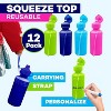 4E's Novelty 22-Pack 18 oz Squeeze Water Bottles for Kids – BPA-Free Neon Plastic Sports Bottles, Party Favors, School Gifts, Bike & Gym Bottles Bulk - 3 of 4