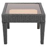 Antibes Wicker Patio Accent Table - Gray - Christopher Knight Home