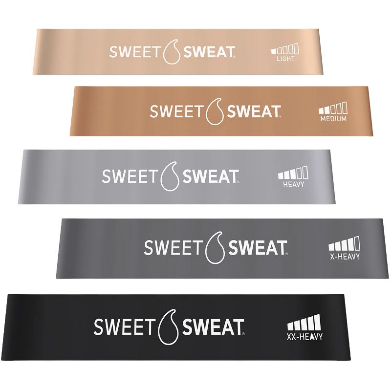 Sports Research Sweet Sweat Mini Loop Fitness Bands - 5-Pack, 2 of 3