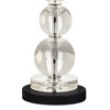 Vienna Full Spectrum Modern Table Lamp 26 1/2" High Round Black Marble Riser Crystal Spheres Drum Shade for Bedroom Living Room - 4 of 4