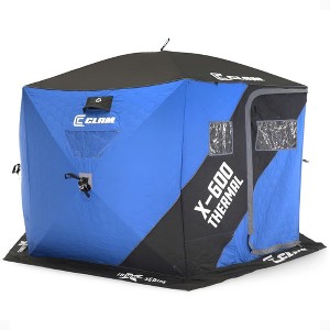 CLAM Portable Pop Up Ice Fishing Thermal Hub Shelter Tent - 1 of 4