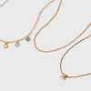 Girls' Multi Hearts Initial Necklace Set - art class™ - 3 of 3