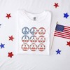 Simply Sage Market Women's Peace Signs Flag Short Sleeve Garment Dyed Tee - 3 of 3