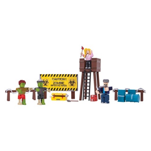 Roblox Zombie Attack Large Playset - youtuber play roblox on zombie attack