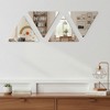 Evideco French Home Goods Set of 4 Small Self-Adhesive Decorative Mirrors – Available in 8 Unique Shapes - 2 of 4