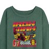 Women's - Marvel - Iron Man Racing Lightweight French Terry Wide Neck Long Sleeve Shirt - 2 of 4