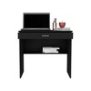 PAGED Home Office Desk Simple Modern L-Shaped Writing Desk with 5 Open Storage Shelves for Study - 4 of 4