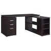 NicBex Modern Solid Wood Computer Desk with Drawers & Shelves,Teens Student Writing Desk,Home Office Desk for Study,Studio - 2 of 4