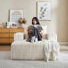 SYFERLORY 62.5-Inch Corduroy Sponge Sofa Lounge Chair,No Assembly Required - 2 of 4