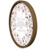 Creative Products True Love Pink Florals 20 x 20 Round Brown Framed Print - 2 of 4