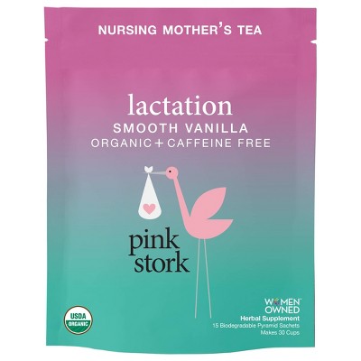 Pink Stork Smooth Vanilla Lactation Tea - 15ct/1.3oz