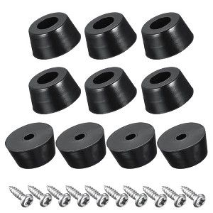 Unique Bargains Round Furniture Pads with Stainless Steel Washer and Screws - 1 of 4