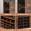 Garvee Elegant Farmhouse Wine Bar Cabinet with Sliding Barn Door – 47" Kitchen Coffee Bar with 16 Wine & Glass Racks - 2 of 4