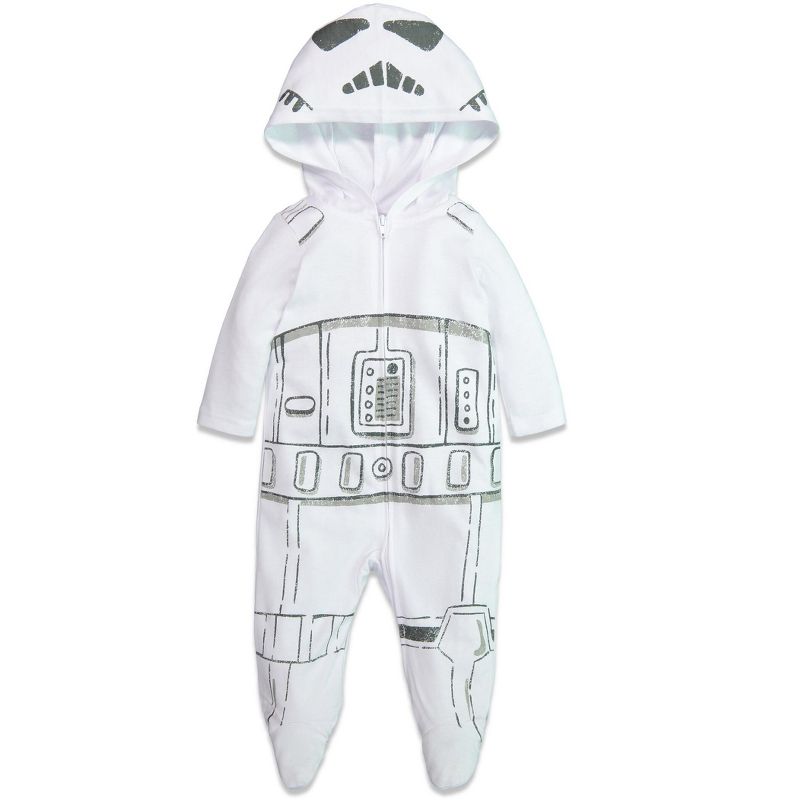 Star Wars Stormtrooper Baby Zip Up Cosplay Costume Coverall Newborn to Infant , 2 of 9