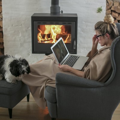 Oversized Mocha Brown Velvet Polyester Throw Blanket