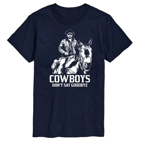 Men's Yellowstone Rip Cowboys Don't Say Goodbye Short Sleeve Graphic T