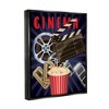 Stupell Industries Cinema Movie Reel Popcorn Entertainment Sign, 25" x 31" - 3 of 4