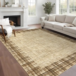 Polyester Velvet Carpet with TPR Anti-Slip Backing - High Density, Comfortable, Easy to Clean, Durable, Washed Cotton Backing - 1 of 4