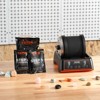 VEVOR Rock Tumbler Kit, 2.5 lbs Rock Polishing Kit, 9 Speed Settings 9-Day Polishing Timer Stone Polishing Kit, Rock Polisher, Black & Orange - 2 of 4