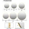 Bathroom Mirror - Matte Metal Frame Rounded Rectangle Wall Mirror for Bathroom, Bedroom & Entryway - 2 of 4