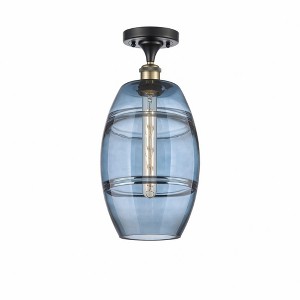 Vaz - 1 Light Semi-Flush Mount In Industrial Style-11.13 Inches Tall and 8 Inches Wide - 1 of 1