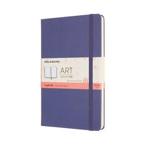 Moleskine Blank Journal Log Book Lavender: Dotted Notebook, Hard Cover, 5x8.25", 240 Pages, Elastic Closure, Adult Use - 1 of 4