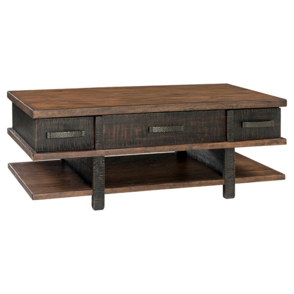 Photos - Coffee Table Ashley Stanah  with Lift Top Black/Brown - Signature Design by 