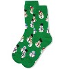 Memoi Women's Smiley Snowman Holiday Crew Socks - 3 of 3