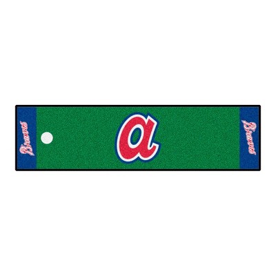 MLB Atlanta Braves 1974 Retro Collection 1.5'x6' Putting Mat - Green