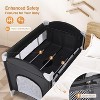 JOYMOR 4 in 1 Pack and Play with Bassinet, Baby Bassinet for Newborn Infant, Portable Baby Playpen for Babies and Toddlers - 4 of 4