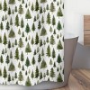 Sweet Jojo Designs Gender Neutral Unisex Shower Curtain 72in.x72in. Woodland Pine Tree Green and White - 3 of 4
