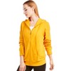 Sofra Women's Cotton Comfort Zip Up Hoodie Jersey Sweater - 2 of 4