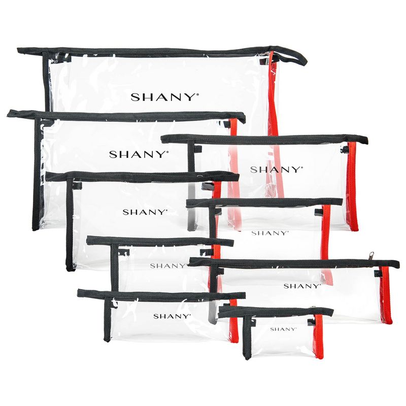 SHANY Cosmetics Clear Travel Organizer Bag Set  - 9 pieces, 3 of 5