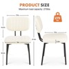JIONJOY Mid Century Modern Faux Leather Upholstery Dining Chair with Metal Legs Set of 2 - 3 of 4