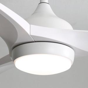 High CFM Ceiling Fans with Lights and Remote Reversible Quiet DC Motor 6 Speeds Dimmable 52'' Modern Ceiling Fan for Bedroom Kitchen Outdoor Patios - 1 of 4